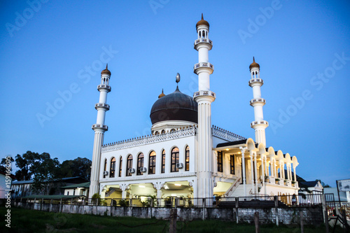 Canvas Print Mosque Kaizerstraat in Paramaribo, capital of Suriname.