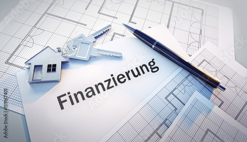 Cuadro en lienzo Immobilien Finanzierung