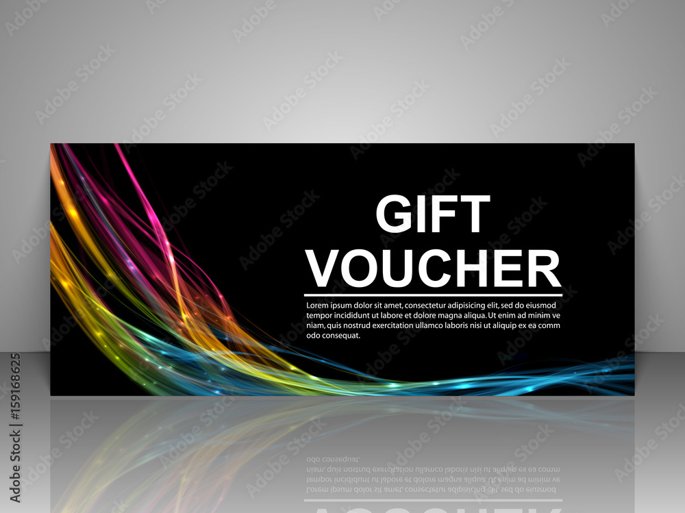 Fototapeta premium Gift voucher template.