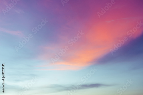 Evening sky after sunset in quaint colors. © TEEREXZ