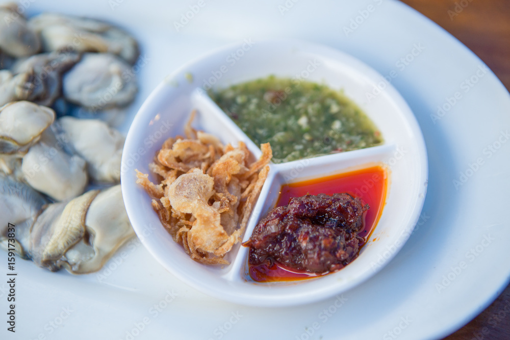 Fresh oysters Thailand