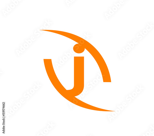 Vector illustration of abstract icons based on the letter J logo 