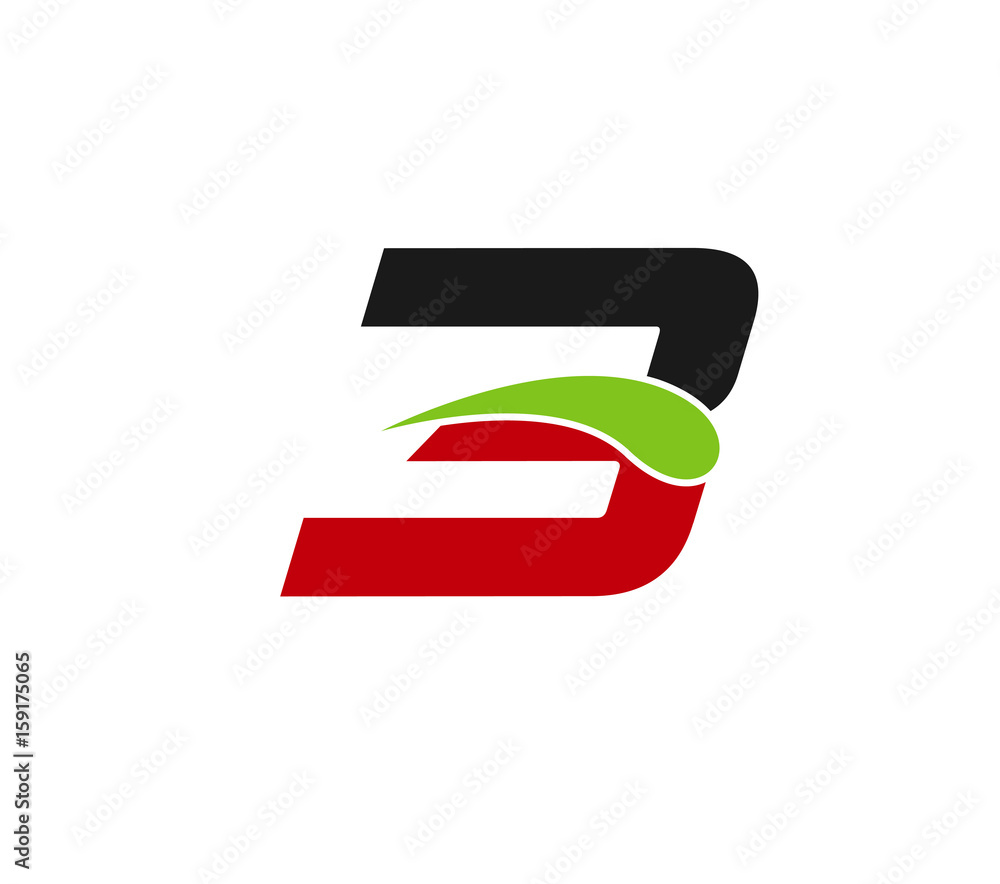 Number three 3 logo symbol design template elements
Number three 3 logo symbol design template elements