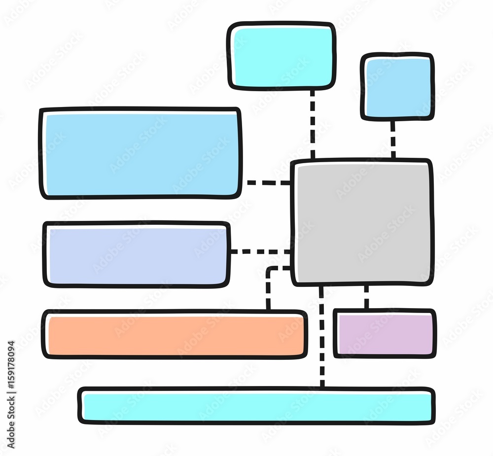 Diagram, chart, colour, frame, text, blank, white background. A rectangular frame with a thin black outline. Vector template for information graphics. Diagram, chart, colour, frame, text, blank, white background. A rectangular frame with a thin black outline. Vector template for information graphics.
