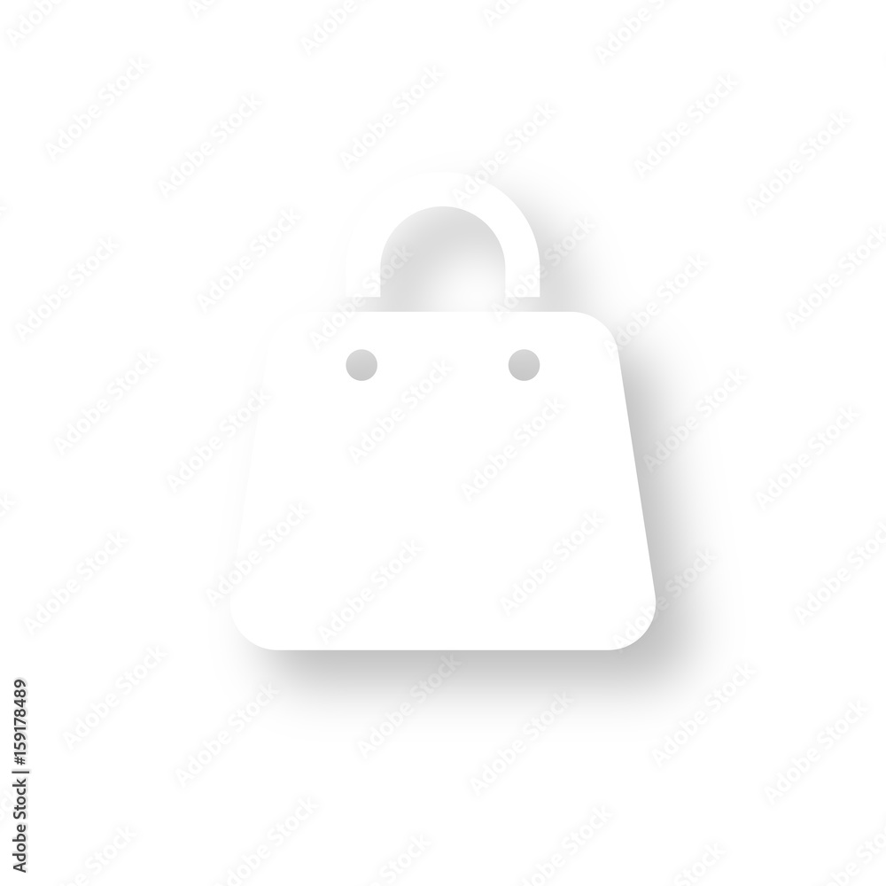 Icon mit Schatten - Handtasche Icon mit Schatten - Handtasche