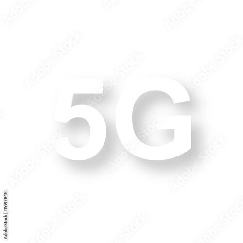 Icon mit Schatten - 5G