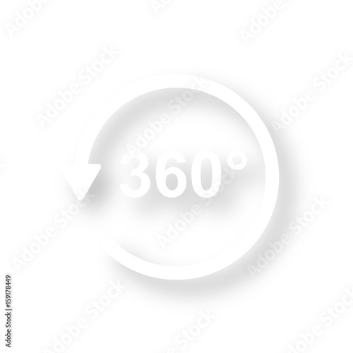 Icon mit Schatten - 360 Grad