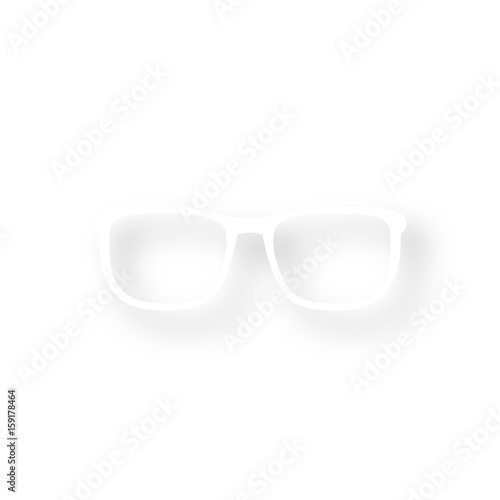 Icon mit Schatten - Brille