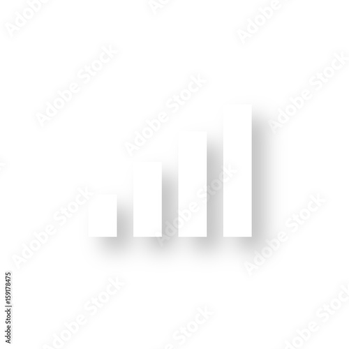 Icon mit Schatten - Diagramm Balken