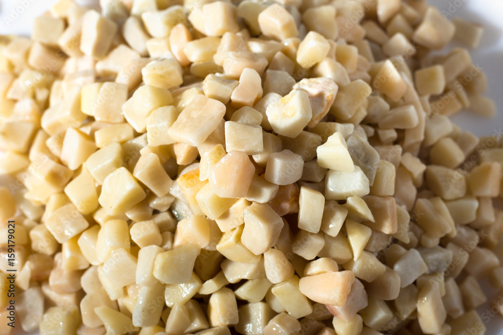 beautiful natural yellow stone scattered on a white background beautiful natural yellow stone scattered on a white background