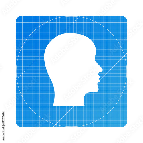 Blueprint - Kopf Profil
