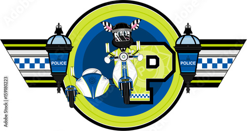P is for Policeman - Zebra