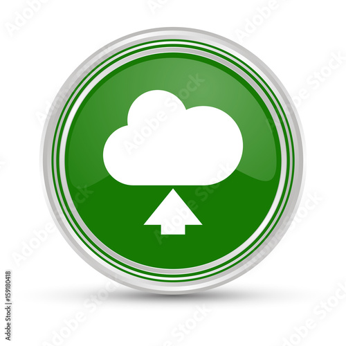 Grüner Button - Cloud Upload