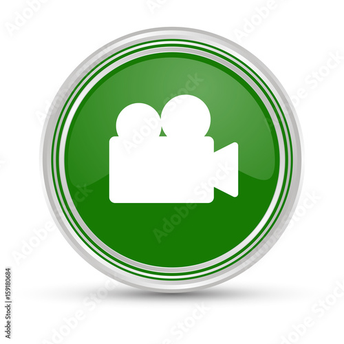 Grüner Button - Filmkamera - Video