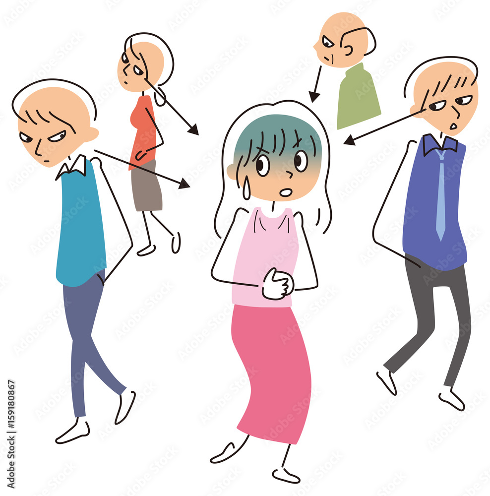 視線が気になる女性 Stock Vector Adobe Stock 視線が気になる女性 Stock Vector Adobe Stock