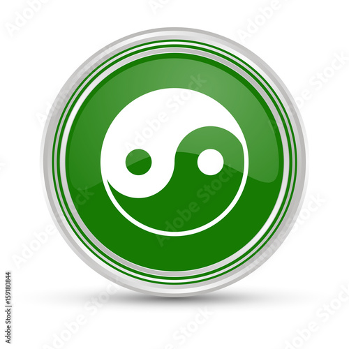 Grüner Button - Yin und Yang