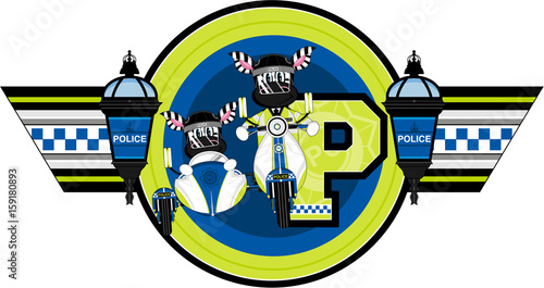 P is for Policeman - Zebra