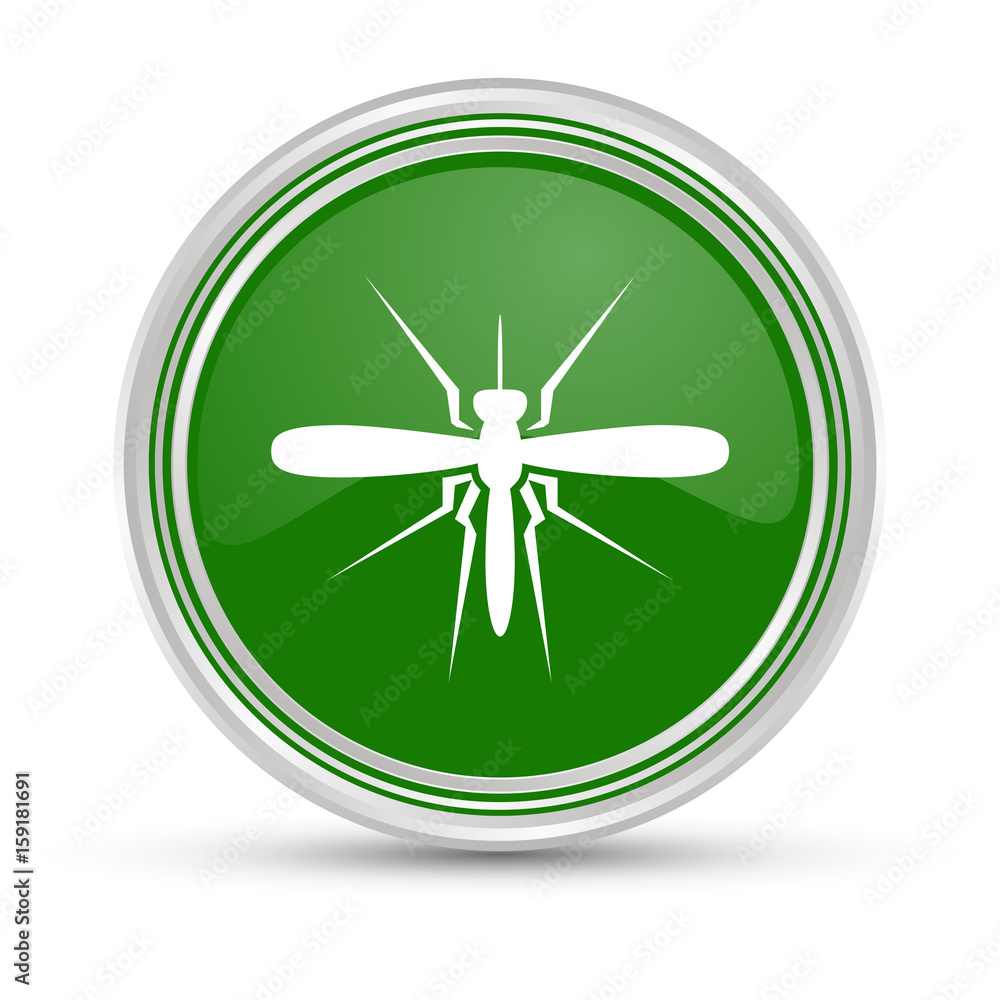 Grüner Button - Mosquito - Mücke