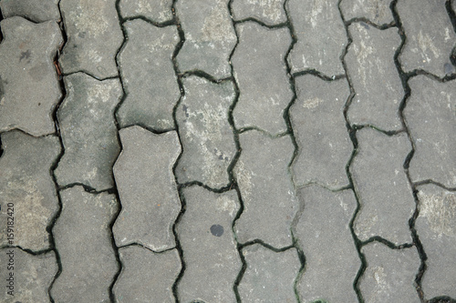 Cement floor in garden