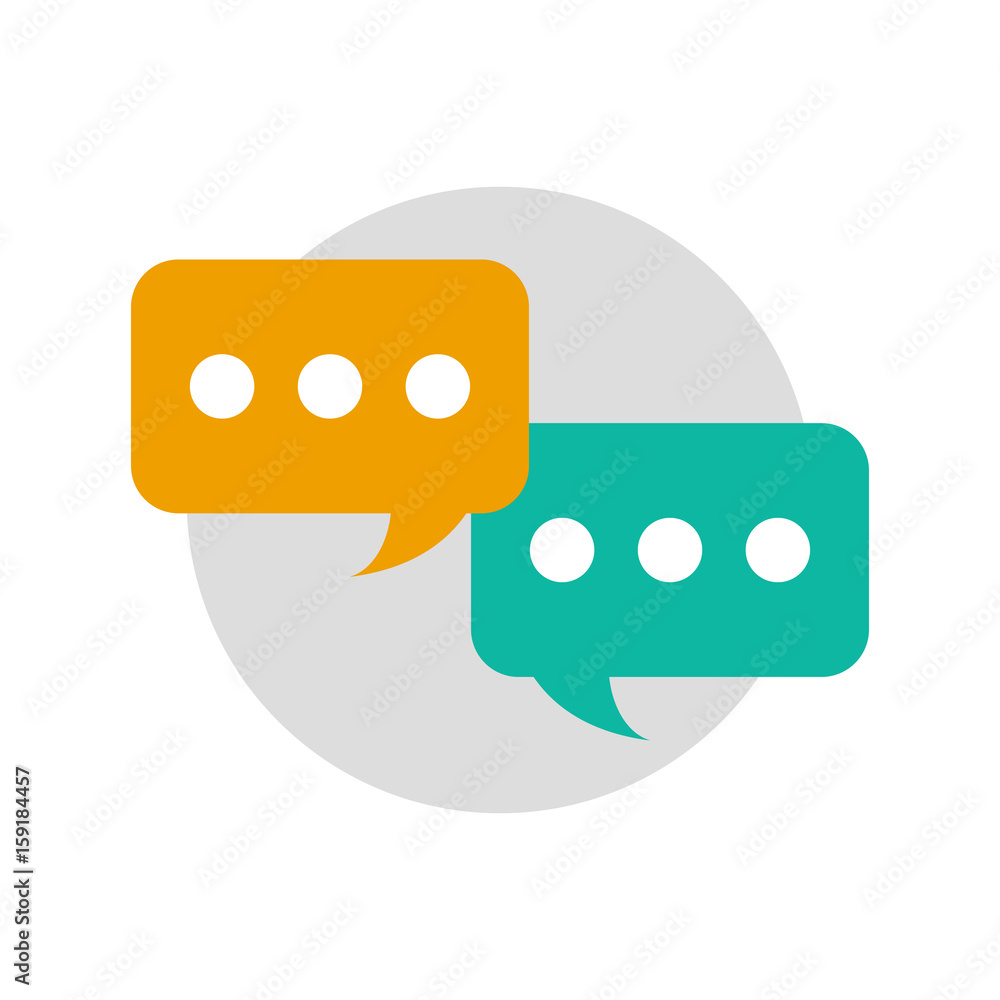 Chat logo template Chat logo template