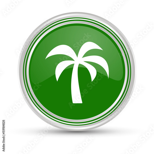 Grüner Button - Palme