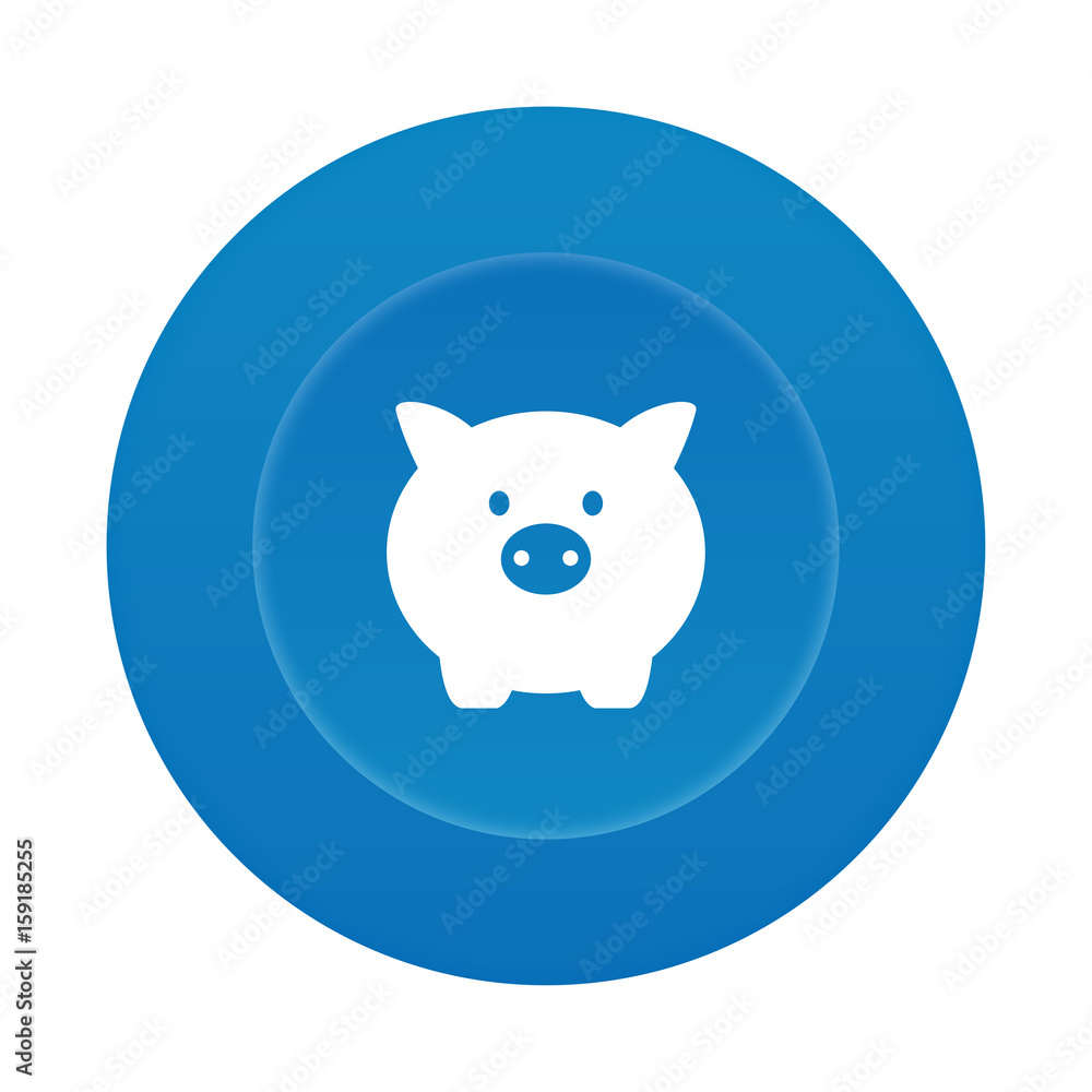 Runder 3D Button - Sparschweinchen - Sparbuch Runder 3D Button - Sparschweinchen - Sparbuch