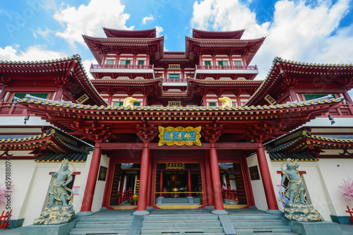 Canvas Print The Buddha Tooth Relic Temple, Singapore