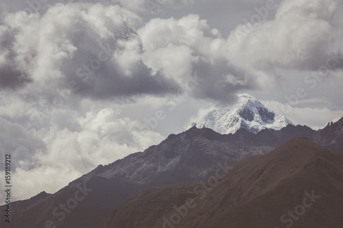 High mountain peak in the Peruvian Andes. 