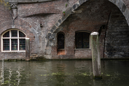 Old Dutch canal and yard cellar