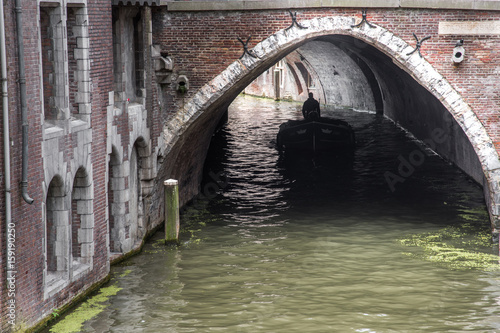 Boat in Dutch Canal