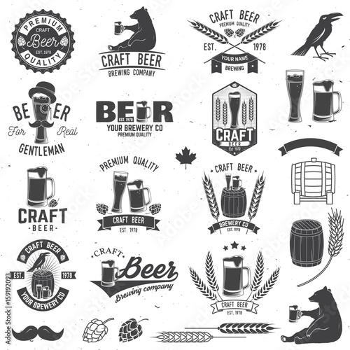 Vintage design for bar, pub and restaurant business.