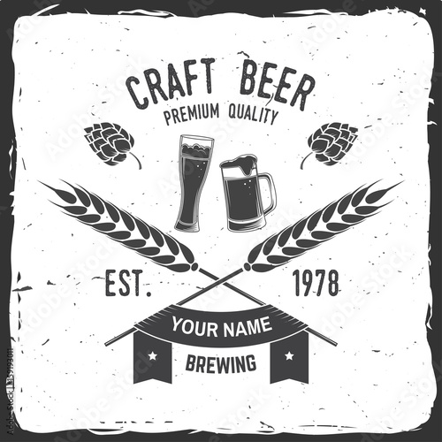 Vintage design for bar, pub and restaurant business.