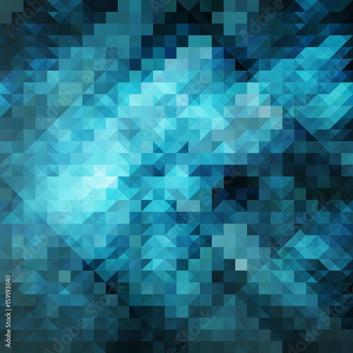 Blue Polygonal Mosaic Background