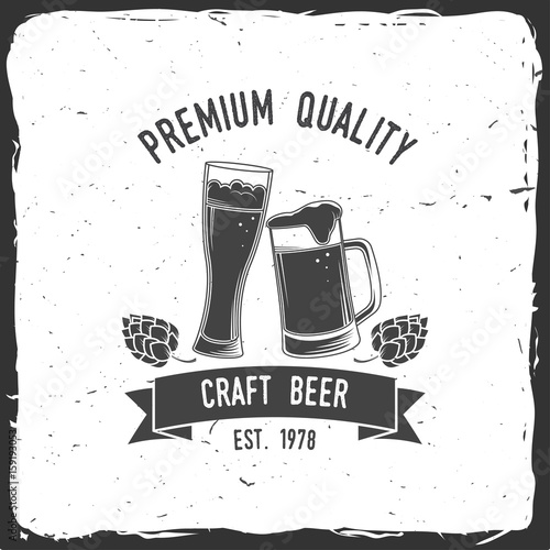 Vintage design for bar, pub and restaurant business.