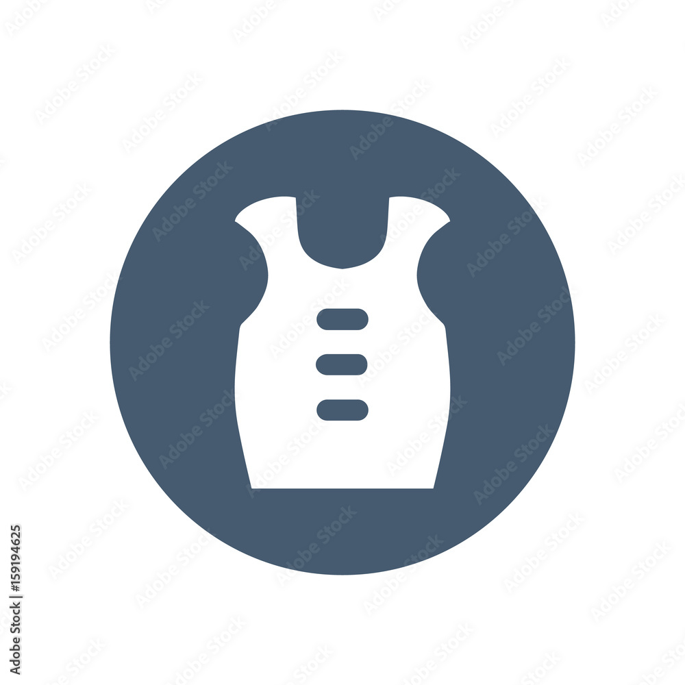 lifejacket icon flat design