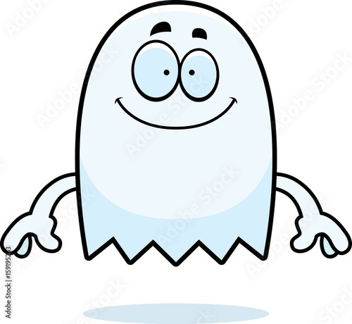 Happy Cartoon Ghost