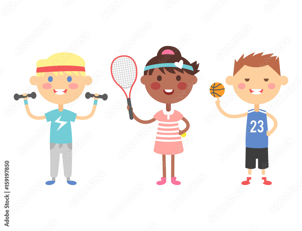 Young kids sportsmens future roller skates gymnastics children sport players vector illustration. Young kids sportsmens future roller skates gymnastics children sport players vector illustration.