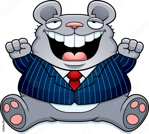 Cartoon Fat Mouse Suit