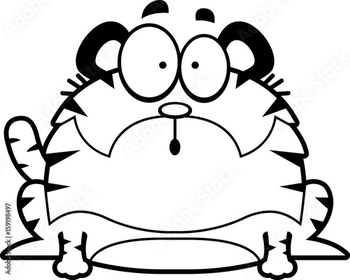 Surprised Cartoon Tiger