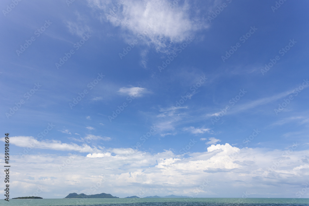 Obraz premium tropical island scenery background.