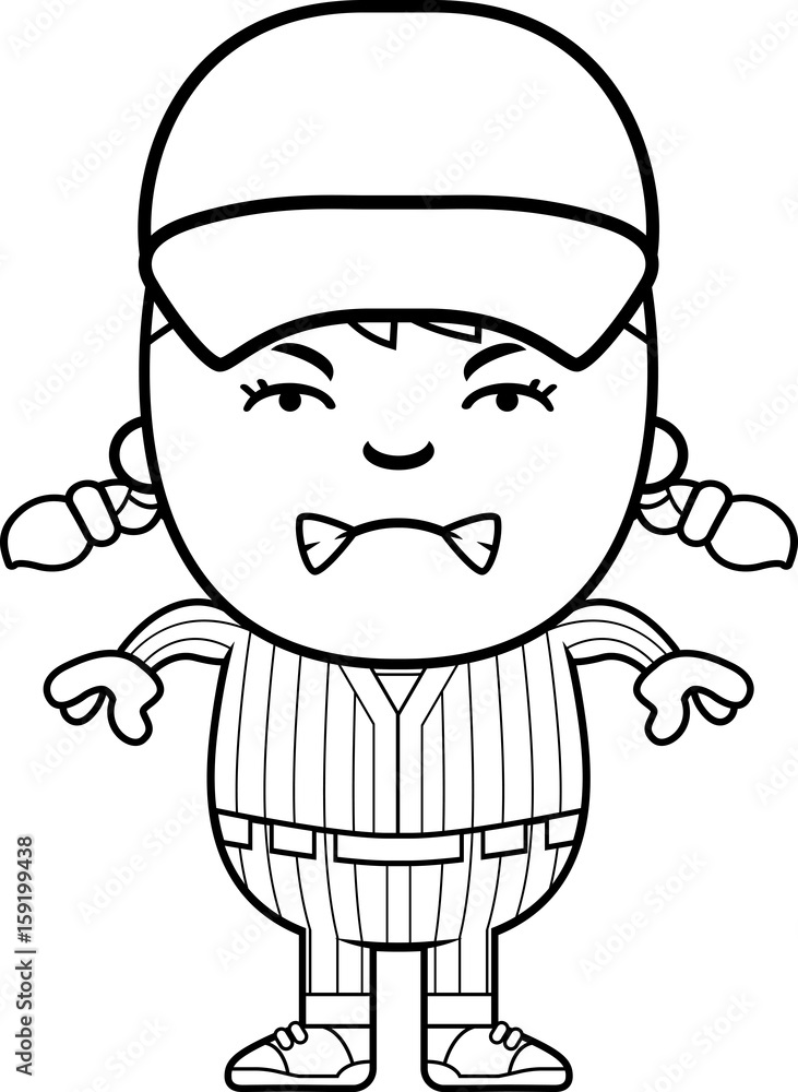 Obraz premium Angry Baseball Player