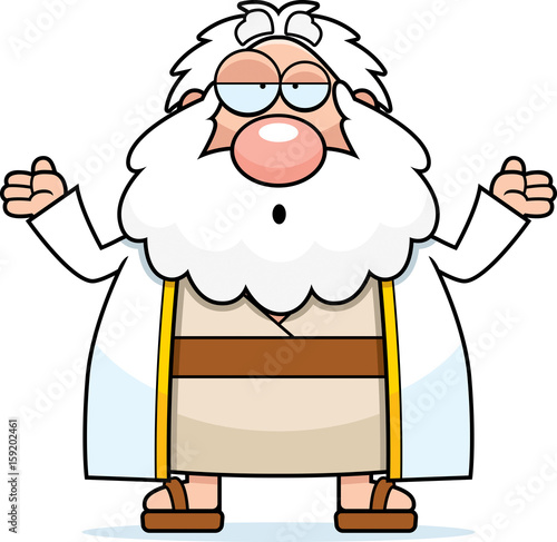 Confused Cartoon Moses