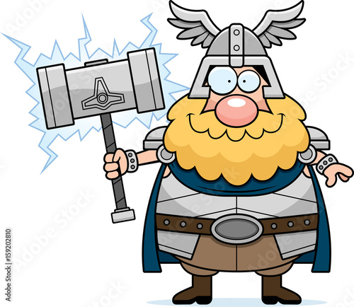 Happy Cartoon Thor