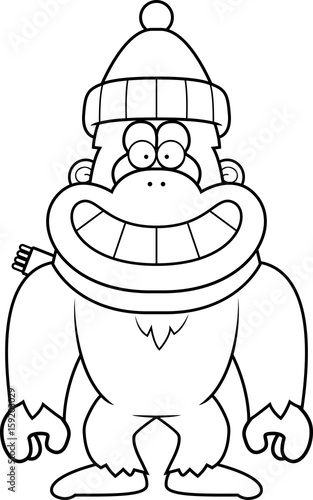 Cartoon Yeti Winter