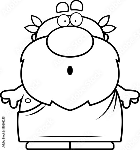 Cartoon Surprised Greek