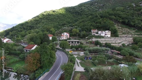 Lake house. In Montenegro, in the village of Morinj photo