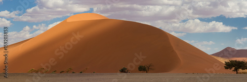 Panorama Top of Dune 45 at Sossusvlei