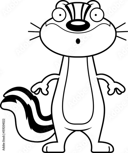 Surprised Cartoon Chipmunk