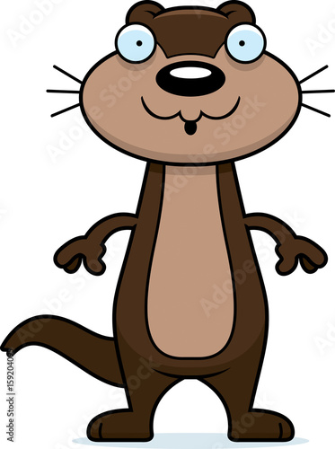 Surprised Cartoon Otter
