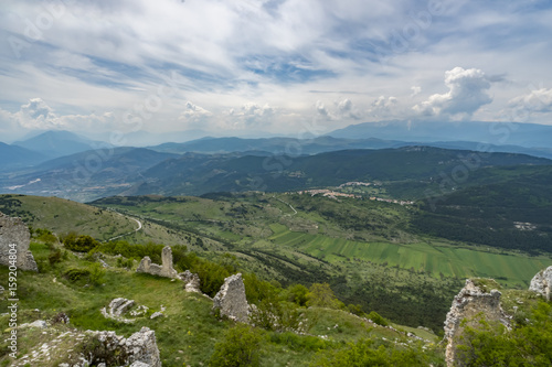 View of Italy from Rocca Calascio Castle, Abruzzo